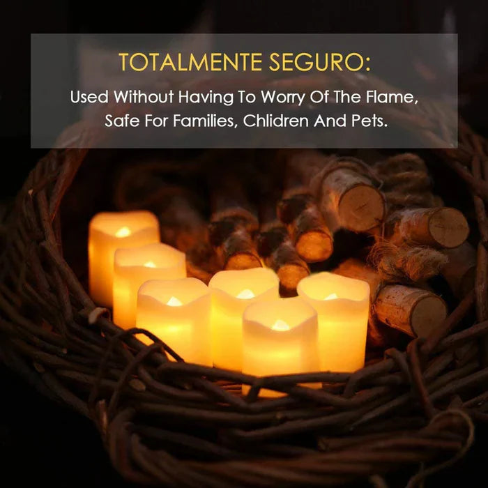 Set of 24 LED Flameless Candles - GlowFlicker | Stornfield