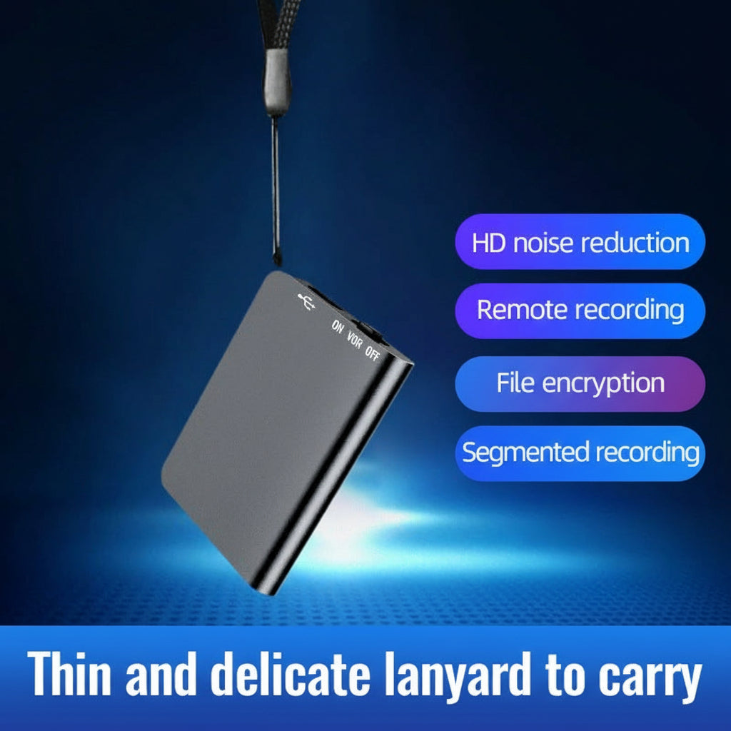 Stornfield | Miniature Voice Recorder – Small, Discreet, and Powerful Audio Capture | Perfect for Stealth Recording and Voice Activation