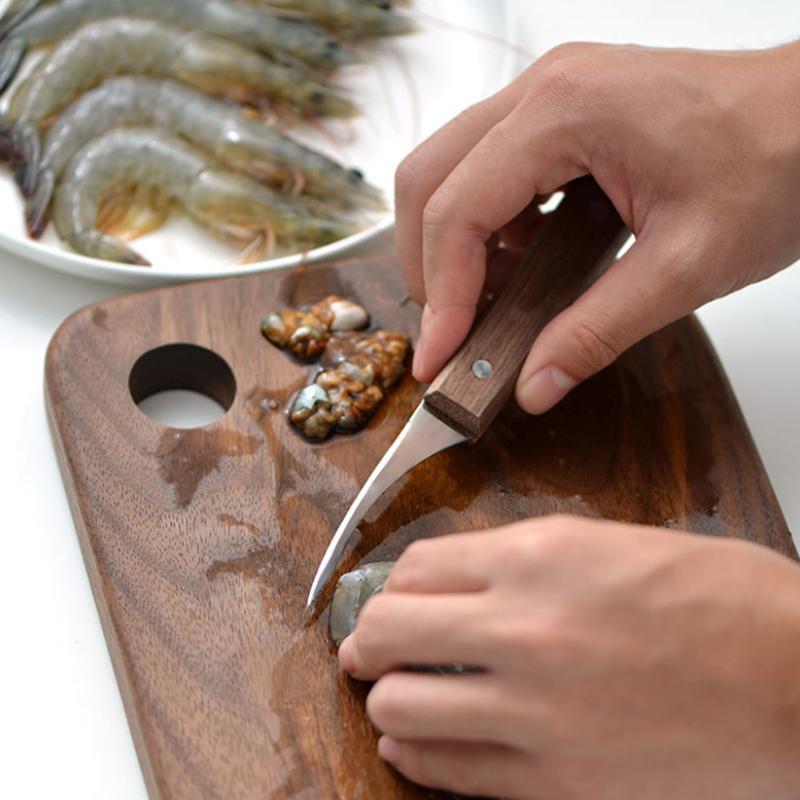 Stainless steel shrimp tool with wooden handle | Stornfield