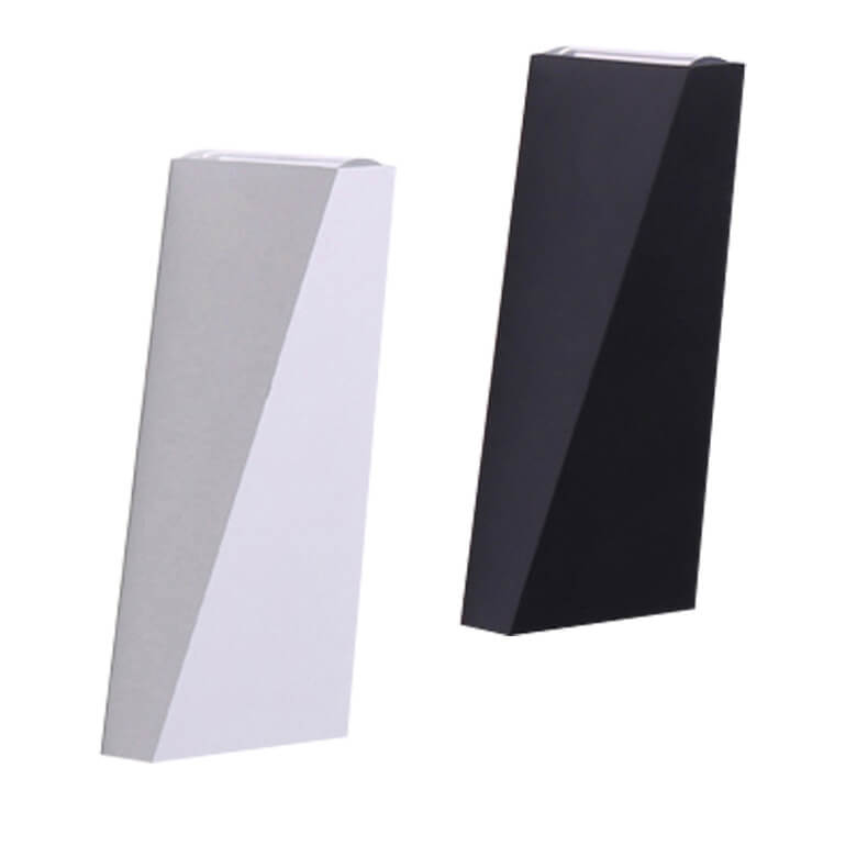 Simple Trapezoidal Outdoor Waterproof LED 2-Light Wall Sconce Lamp | Stornfield