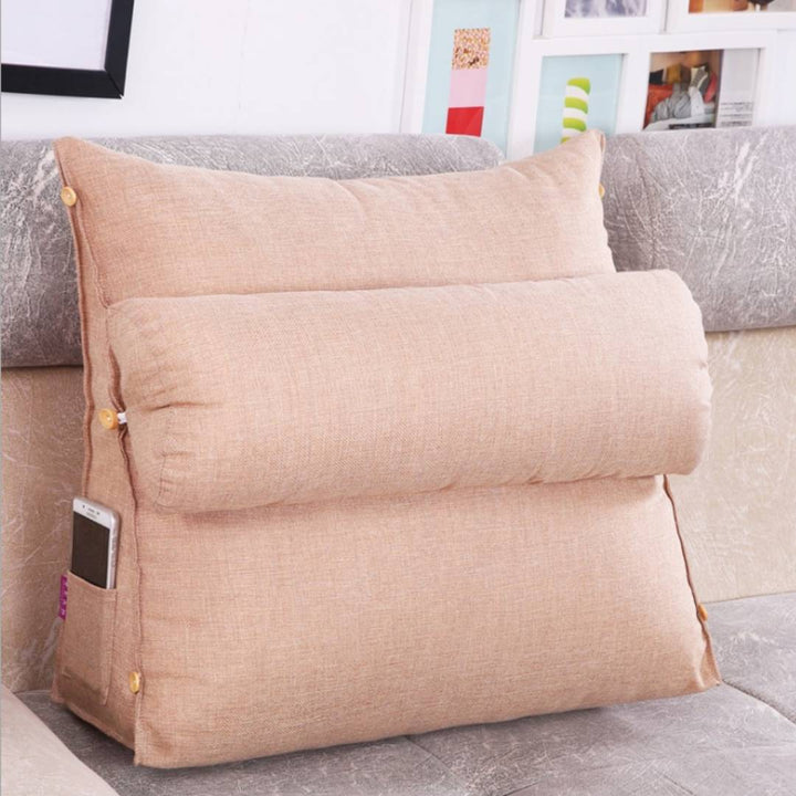 LoungeEase | Back Support Pillow for Reading and TV - Adjustable Bed Cushion for Lumbar Support - Posture Comfort - Stornfield Multi-purpose Pillow