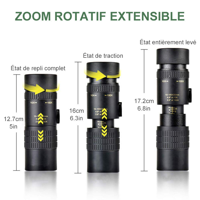 Super Telephoto Zoom Monocular Telescope 4K | Stornfield