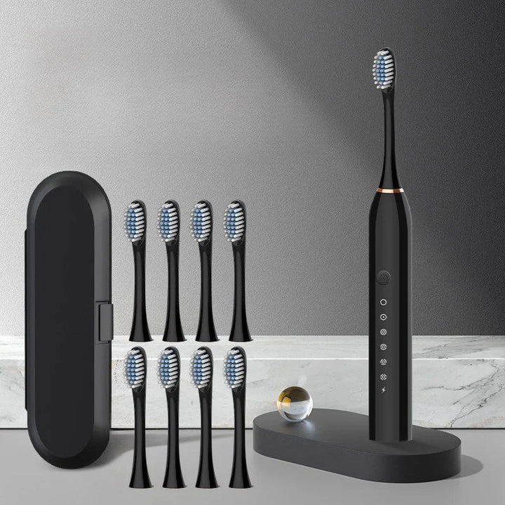 SonicPure rechargeaStornfielde toothbrush – Whisper quiet, powerful & includes 8 brush heads | Stornfield