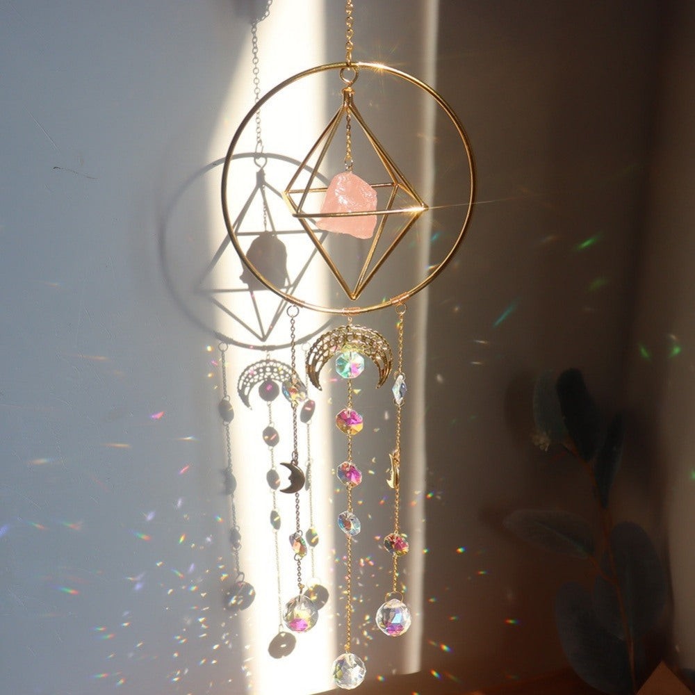 Stornfield | LumiChime Crystal Wind Chime | Harmonious Sounds | Garden and Indoor Decor | Sparkling Design