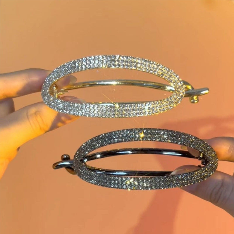 Sparkling Curved Minimalist Hair Buckle | Stornfield