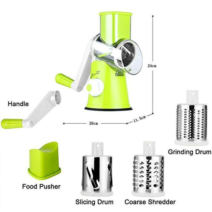 3 in 1 Rotating Cheese Grater Vegetable Cutter | Stornfield