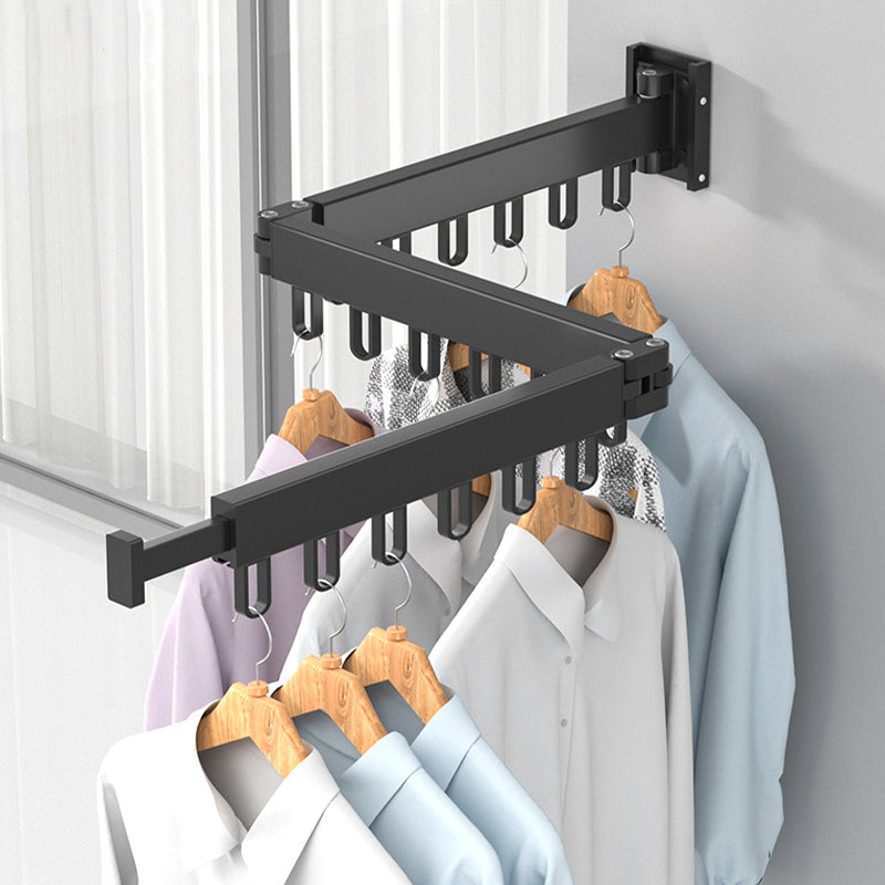 Foldable aluminum alloy drying rack with hook | Stornfield