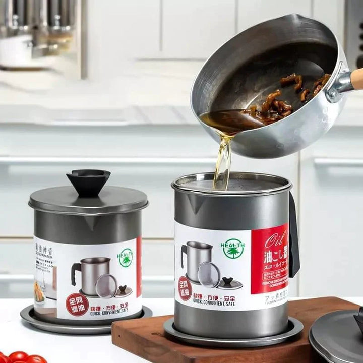 1.4L Kitchen Stainless Steel Kitchen Oil Filter Pot Stornfield