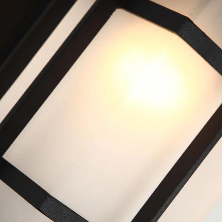 Modern Chinese Square Outdoor Waterproof 1-Light Wall Sconce Lamp | Stornfield