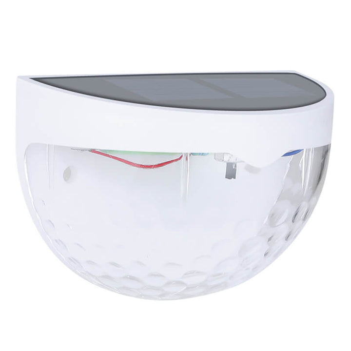 Solar Semi Circle Outdoor Waterproof Light Shadow Fence Wall Sconce Lamp | Stornfield