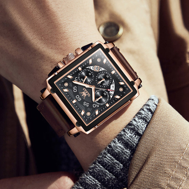Olevs® Luminous Luxury Square Business Automatic Mechanical Watch | Stornfield