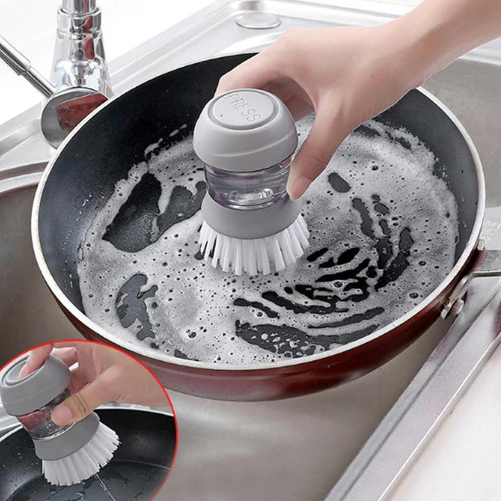 Washing Brush with Integrated Detergent Dispenser | Stornfield