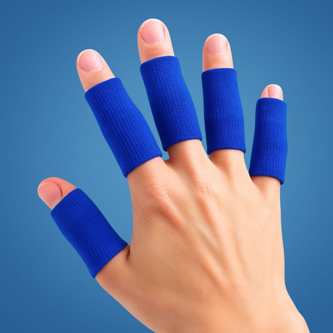 FlexiGuard | Finger Sleeves – Injury Prevention – Breathable, Comfortable Fit - Holds Injuries and Bandages in Place – Sports and Everyday Comfort Stornfield