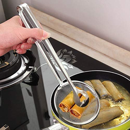 Frying Tong With Strainer Stainless Steel Stornfield