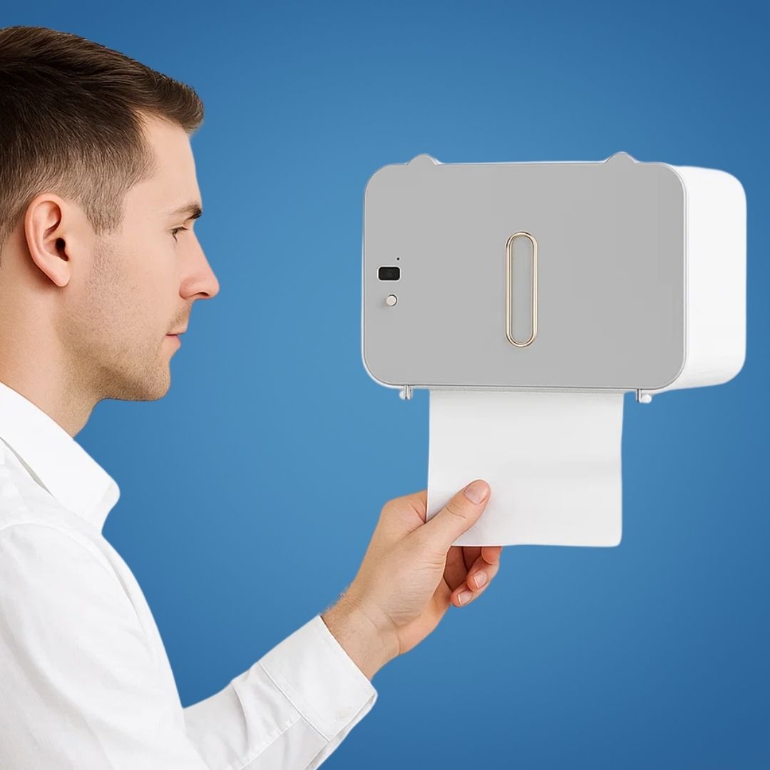 CleanGuard | Touchless Toilet Paper Dispenser – Sensor Activated – Auto-Retract Cut – For Stornfield High-Traffic Restrooms