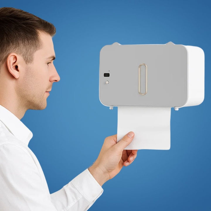 CleanGuard | Touchless Toilet Paper Dispenser – Sensor Activated – Auto-Retract Cut – For Stornfield High-Traffic Restrooms