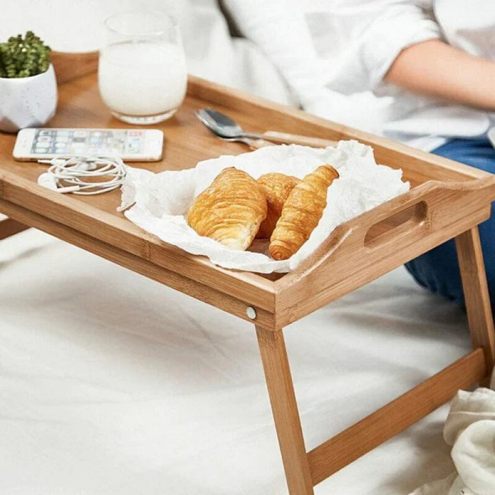Bamboo Breakfast Bed Tray Table Stornfield