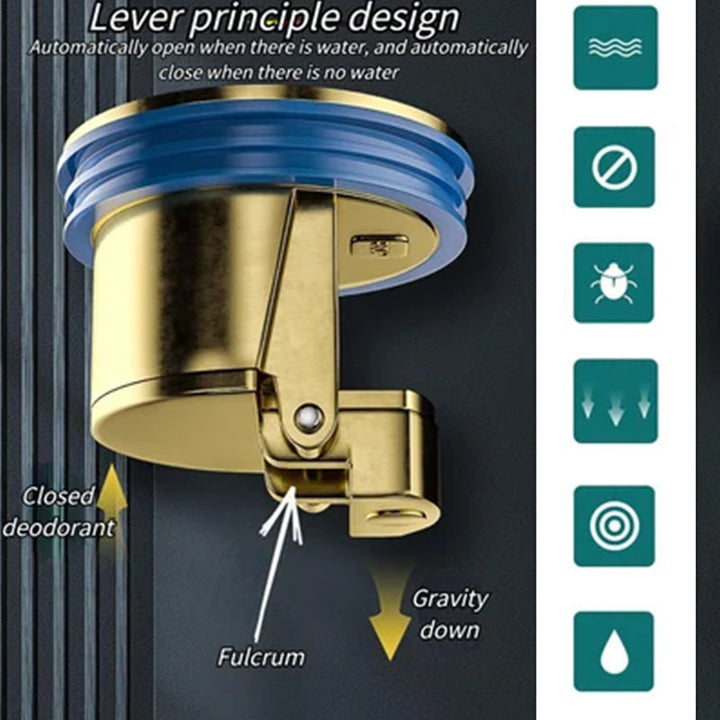 Fall Pipe Universal Brass Floor Drain Core | Stornfield