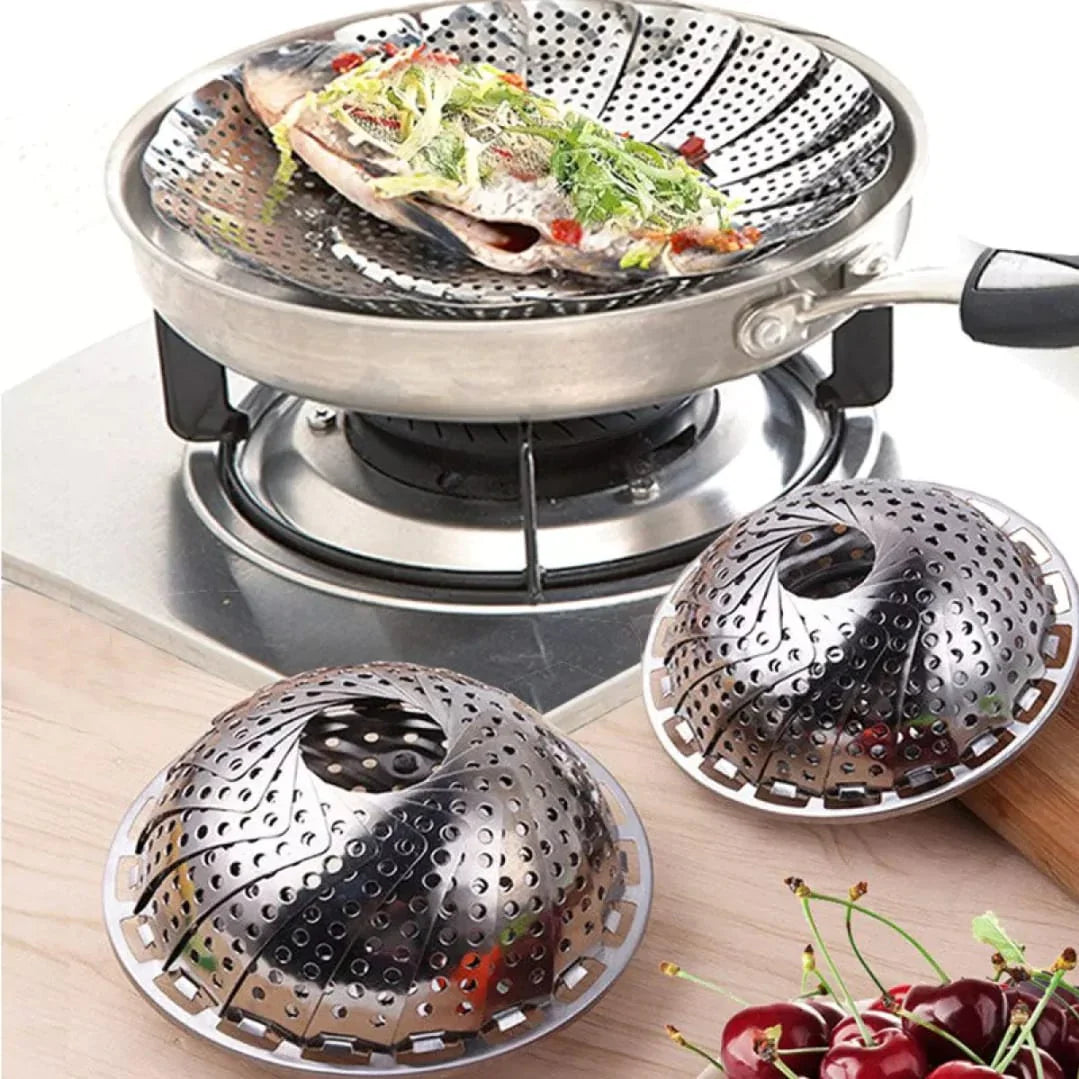 Folding Mesh Steamer Basket Steel Stornfield
