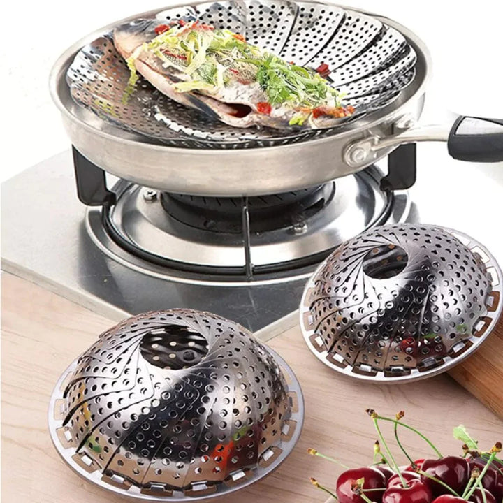 Folding Mesh Steamer Basket Steel Stornfield