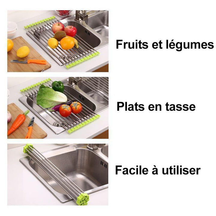 Roll-Up Stainless Steel Dish Dryer, Foldable | Stornfield