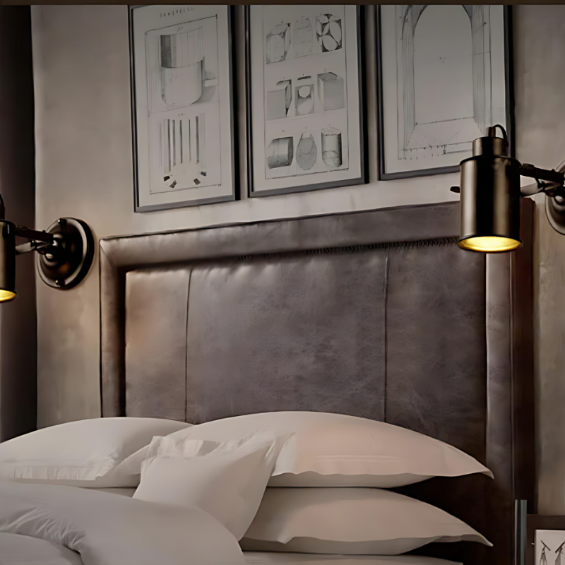 Adjustable Industrial Wall Lamp with Flexible Joint | Stornfield