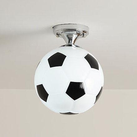 Stornfield | SportLume Creative Ceiling Light | Basketball & Football Design | Semi-Flush Mount | Glass Lamp