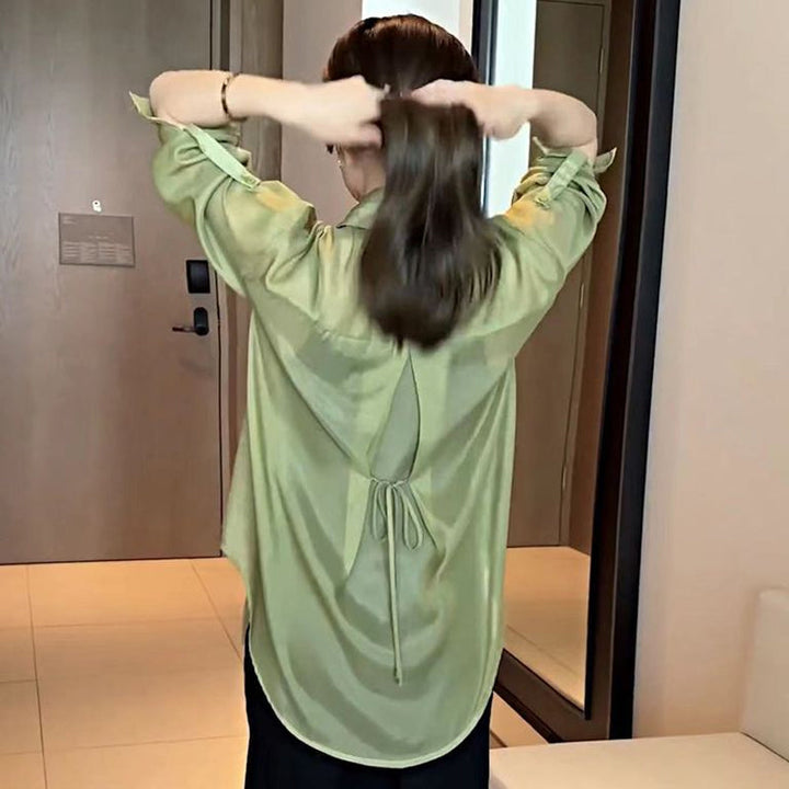 Silk chiffon summer blouse | Stornfield