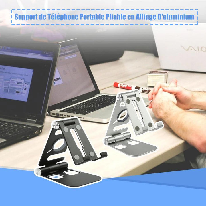Multi-Fold Smartphone Stand in Aluminum Alloy | Stornfield