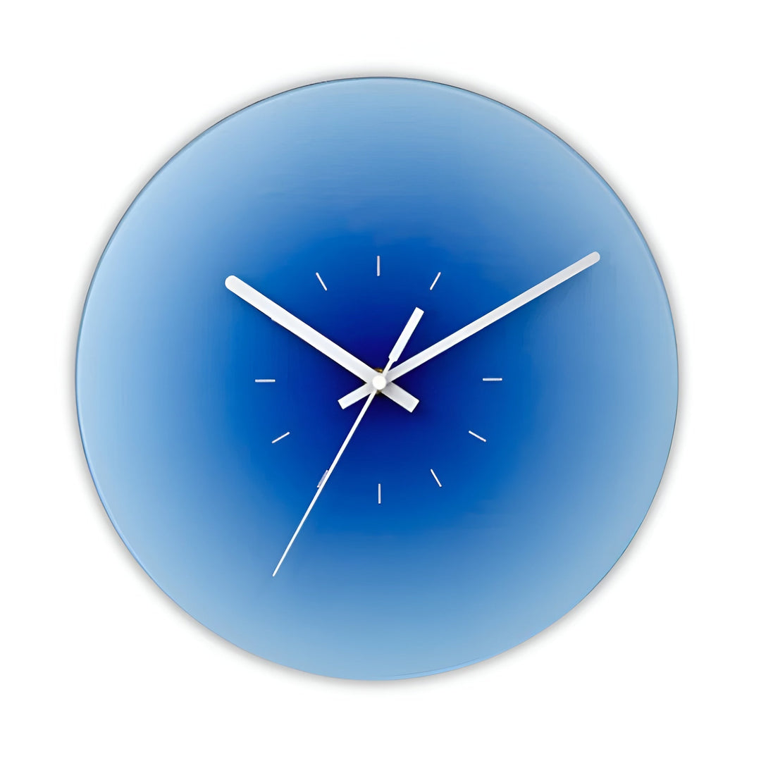 Glass Wall Clock – Modern Design with Sunset Motif | Stornfield
