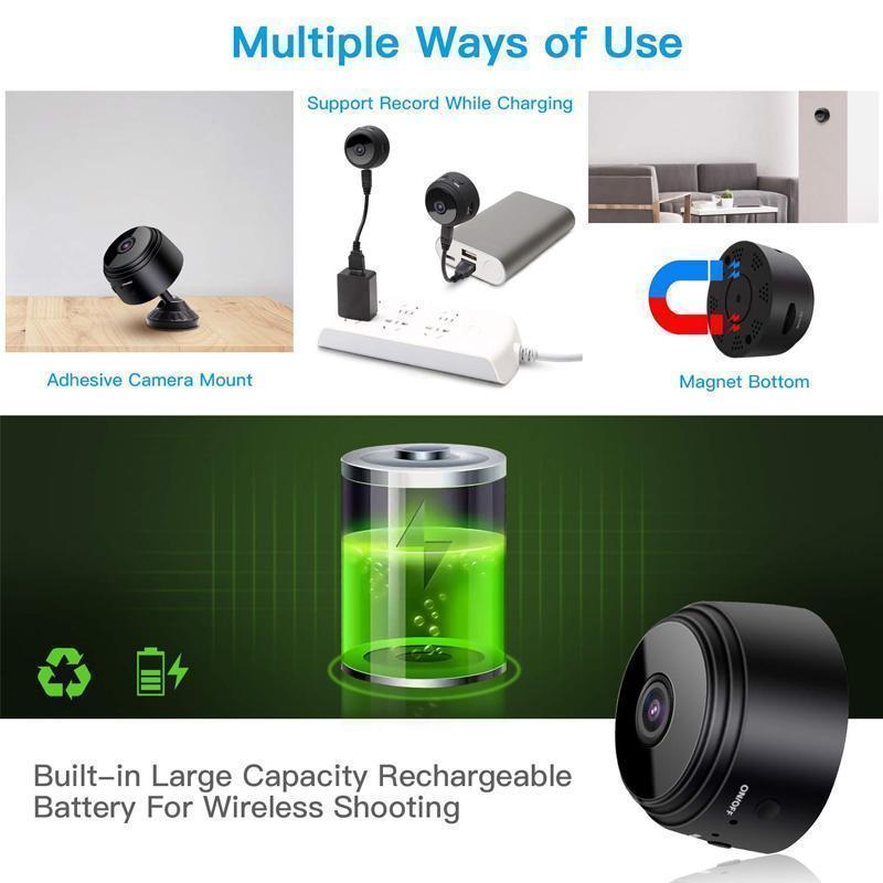 Stornfield | ✨Vente Flash 50% DE REMISE✨Camera Mini Magnétique WiFi 1080p