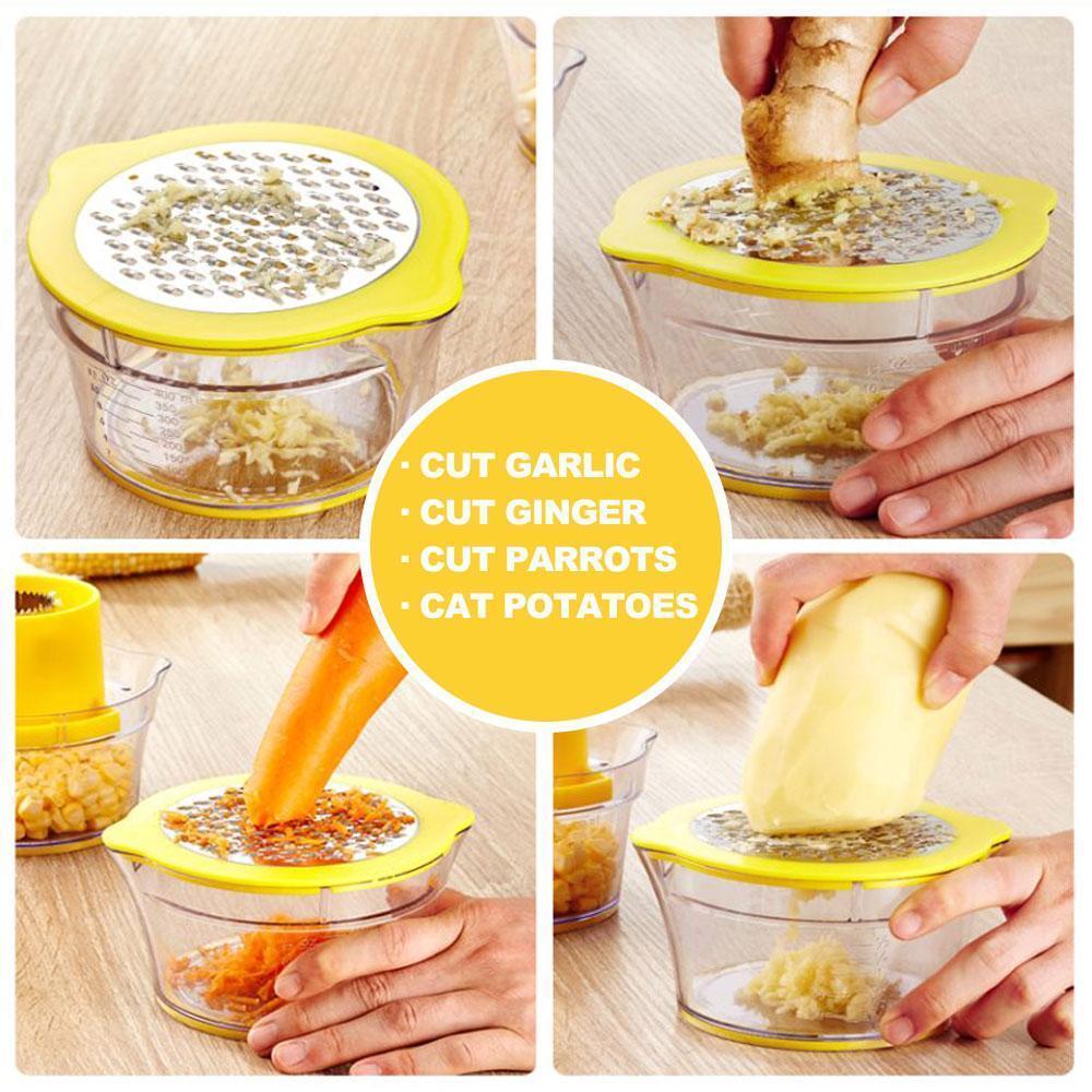Cob Corn Stripper With Built-In Measuring Cup And Grater | Stornfield