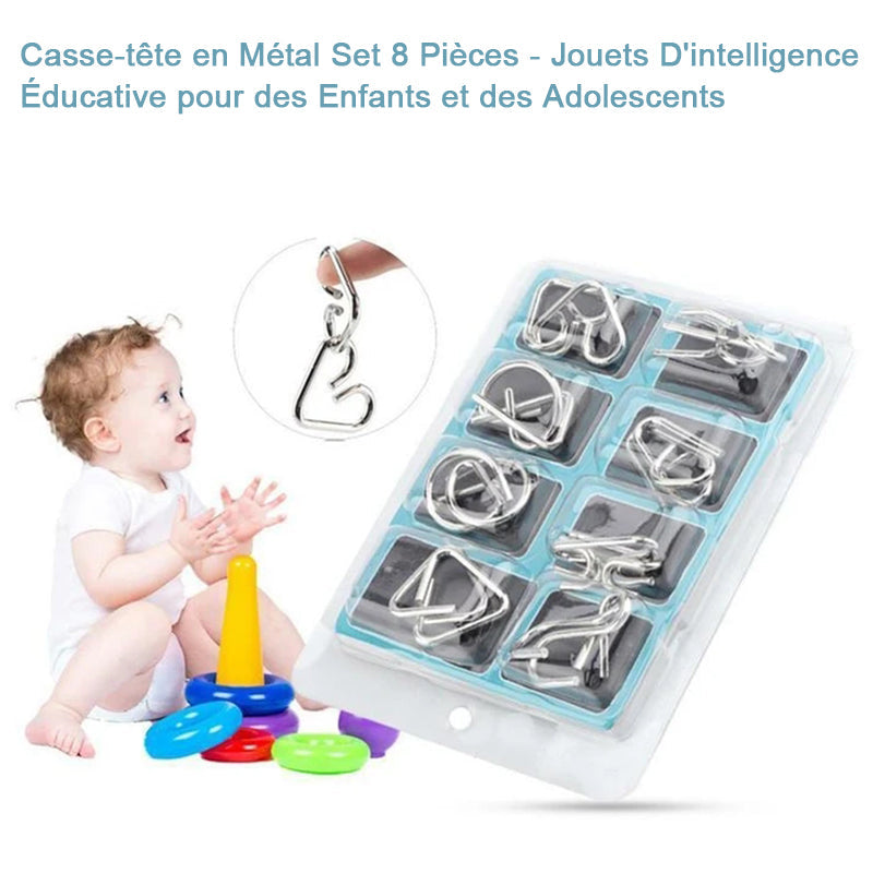 Metal Puzzle Toys Set (8 Pieces) | Stornfield