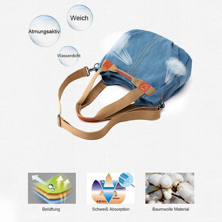 Sailcloth shoulder bag with large capacity | Stornfield