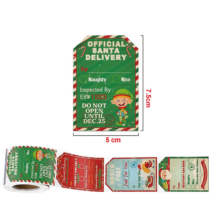 Christmas Decoration Sticker Roll (200 pieces) | Stornfield