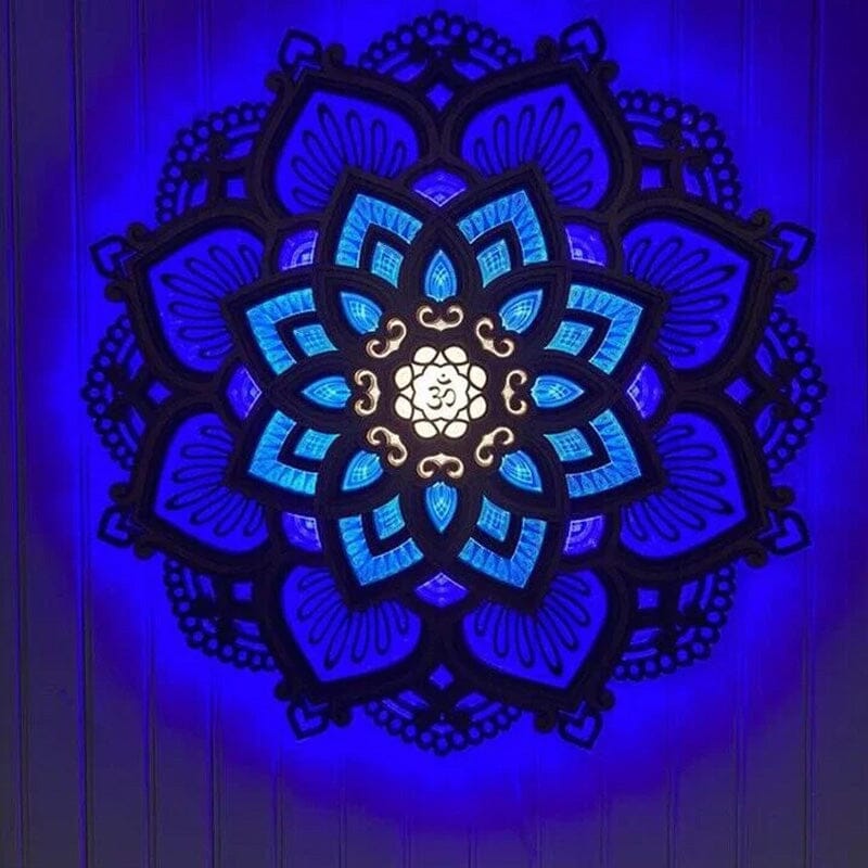 Stornfield | Handmade Wooden Mandala Wall Sconce