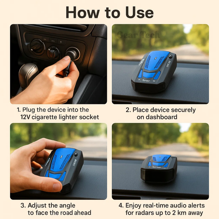 Stornfield | Radar Detector UK – Flash Speed Camera Detector with Precision Long-Range Detection for Safe Driving