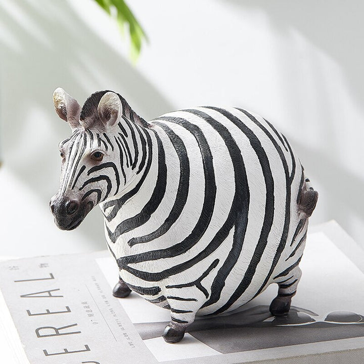 Modern Cute Zebra Resin Figurines | Stornfield