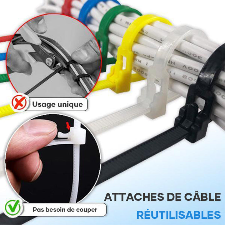 Reusable Cable Ties (100PCS) | Stornfield
