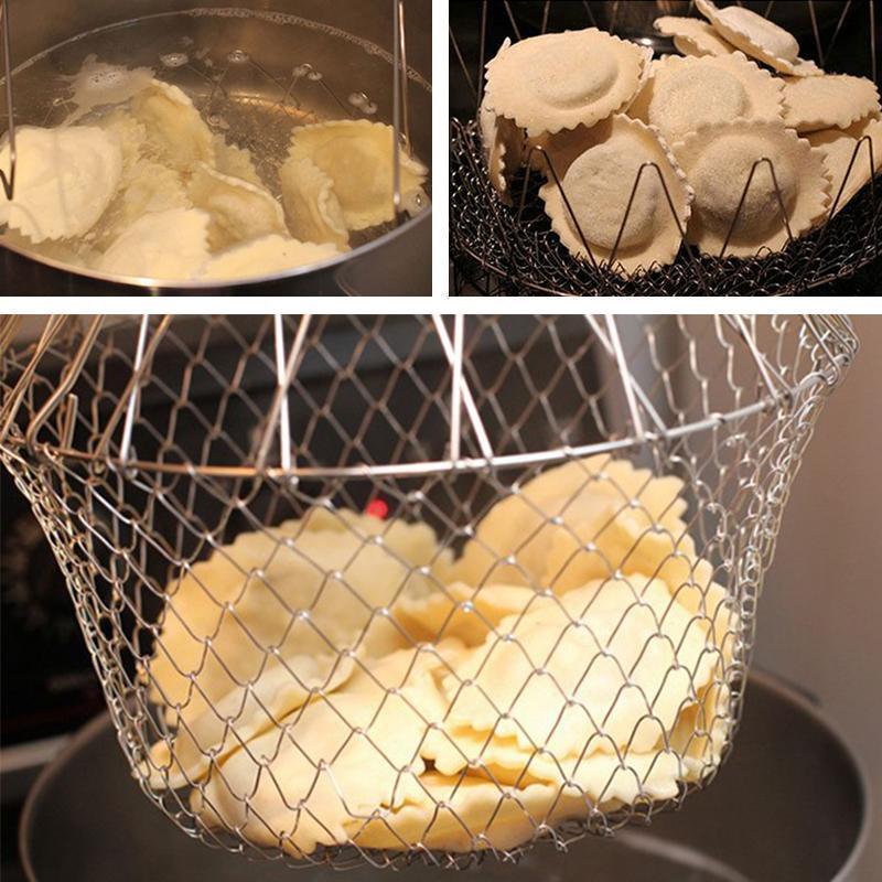 Frying Basket Chef Foldable in Stainless Steel | Stornfield