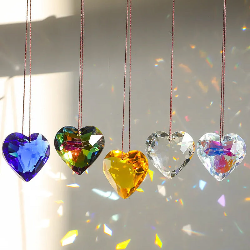 Stornfield | GlimmerHeart Attractive Heart-Shaped Light Catcher – Mesmerizing Light Effects for Your Home