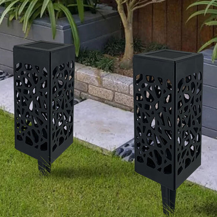 Creative Hollow Square Column LED Outdoor Lawn Ground Insert Landscape Light | Stornfield