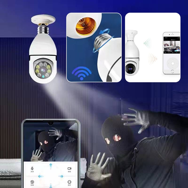 Wireless WiFi Light Bulb Security Camera | Stornfield