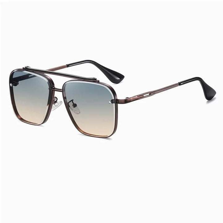 Stornfield | Men’s Gradient Lens Sunglasses with Large Metal Frame