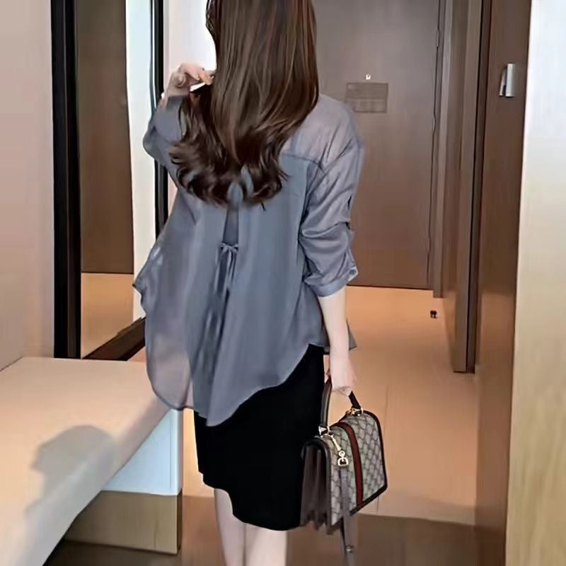 Silk chiffon summer blouse | Stornfield