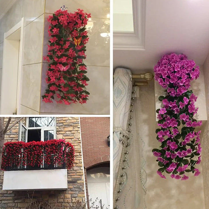 Purple simulated hanging basket | Stornfield