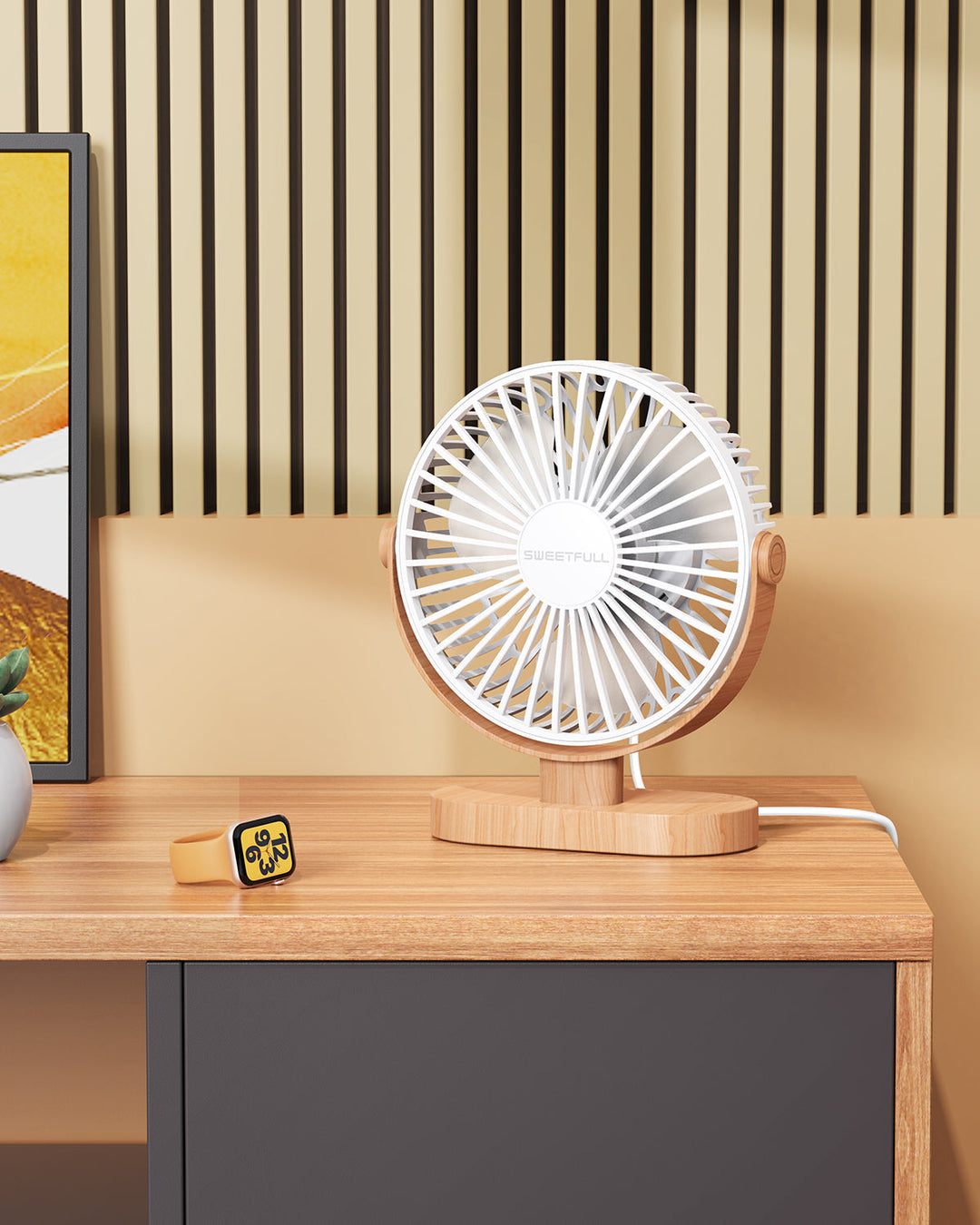 6.5 Inch USB Small Desk Fan for Home Office Car Outdoor Travel | Stornfield