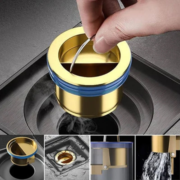 Fall Pipe Universal Brass Floor Drain Core | Stornfield