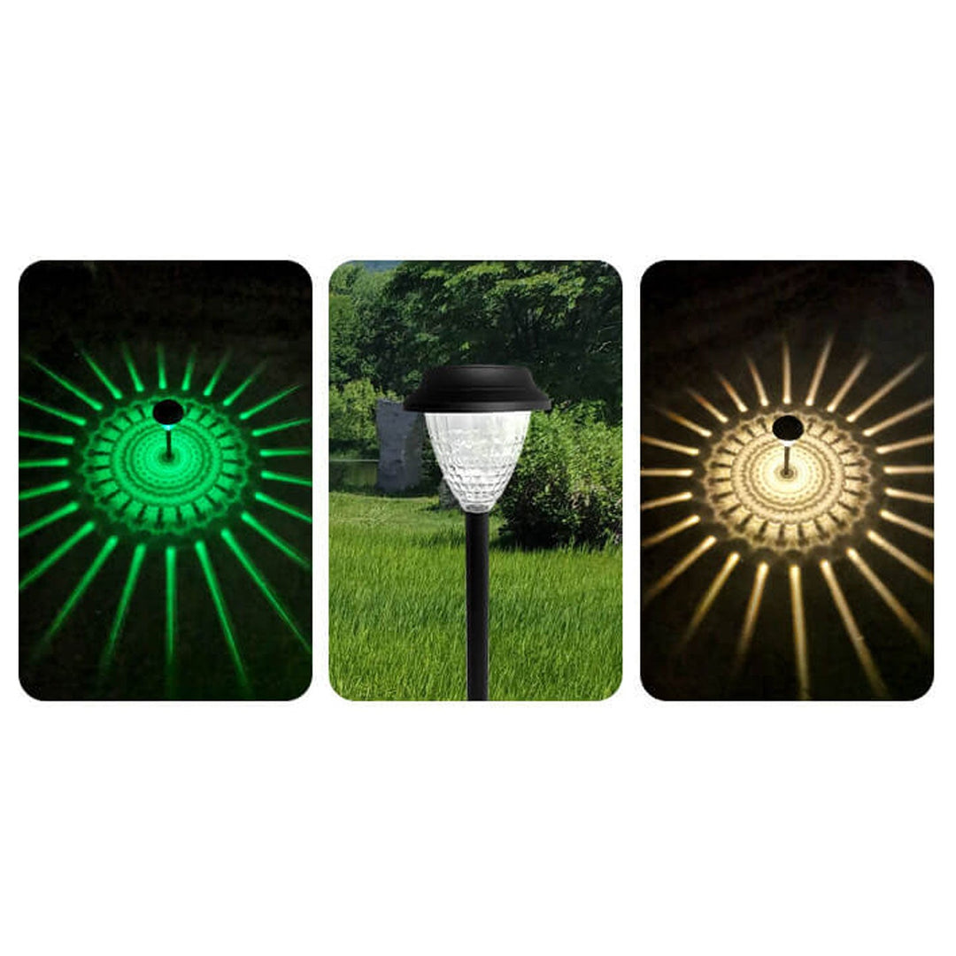 Stornfield | Outdoor Decorative Divergent Circular Luminous Waterproof Solar Shade LED Garden Light
