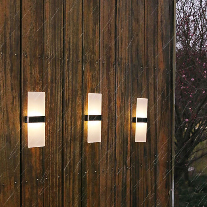 Stornfield | LumaZen Lampe Murale LED Solaire | Résistante aux Intempéries | Éclairage Extérieur Alimenté par Solaire | Décor de Jardin & Patio